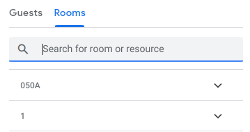 Reserve public Lab spaces via Google Calendar using the Rooms tab.
