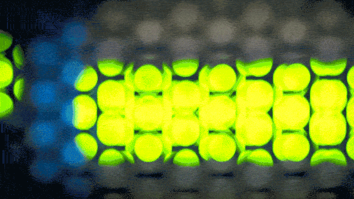 Animated gif of NERSC equipment with light indicators.