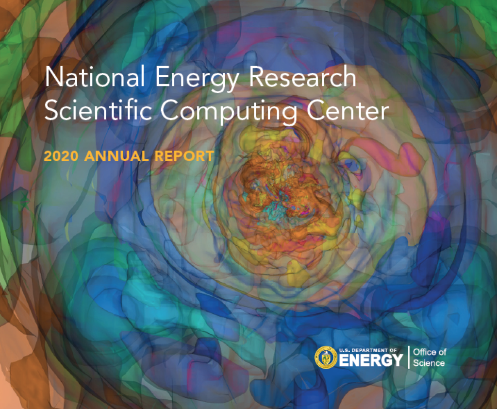 Cover of the 2020 NERSC Annual Report.