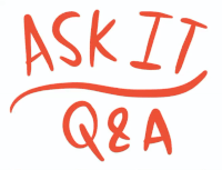 Ask IT Q&A column animated title.