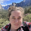 Photo of Meghan Zodrow, Graphic Designer at Berkeley Lab, hiking in Yosemite, CA.