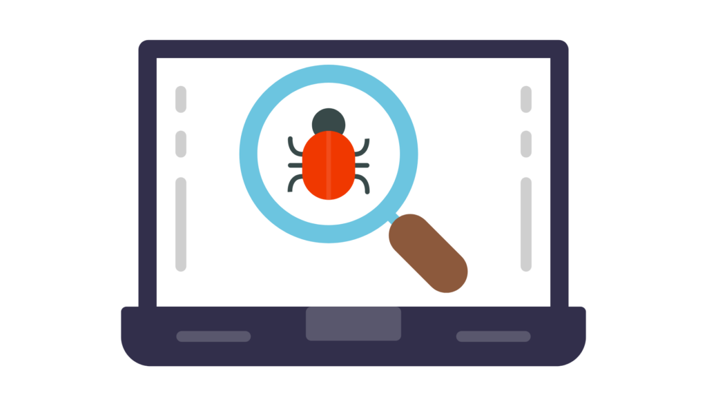 Bug detected on a computer. (Credit: Canva)