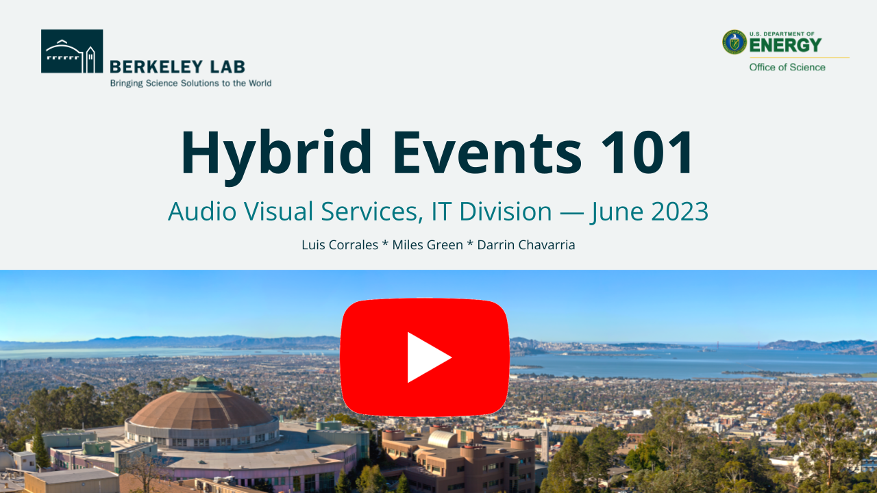 Video Replay: Hybrid Events Training
