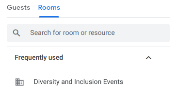 Improved room suggestions in Google Calendar. 