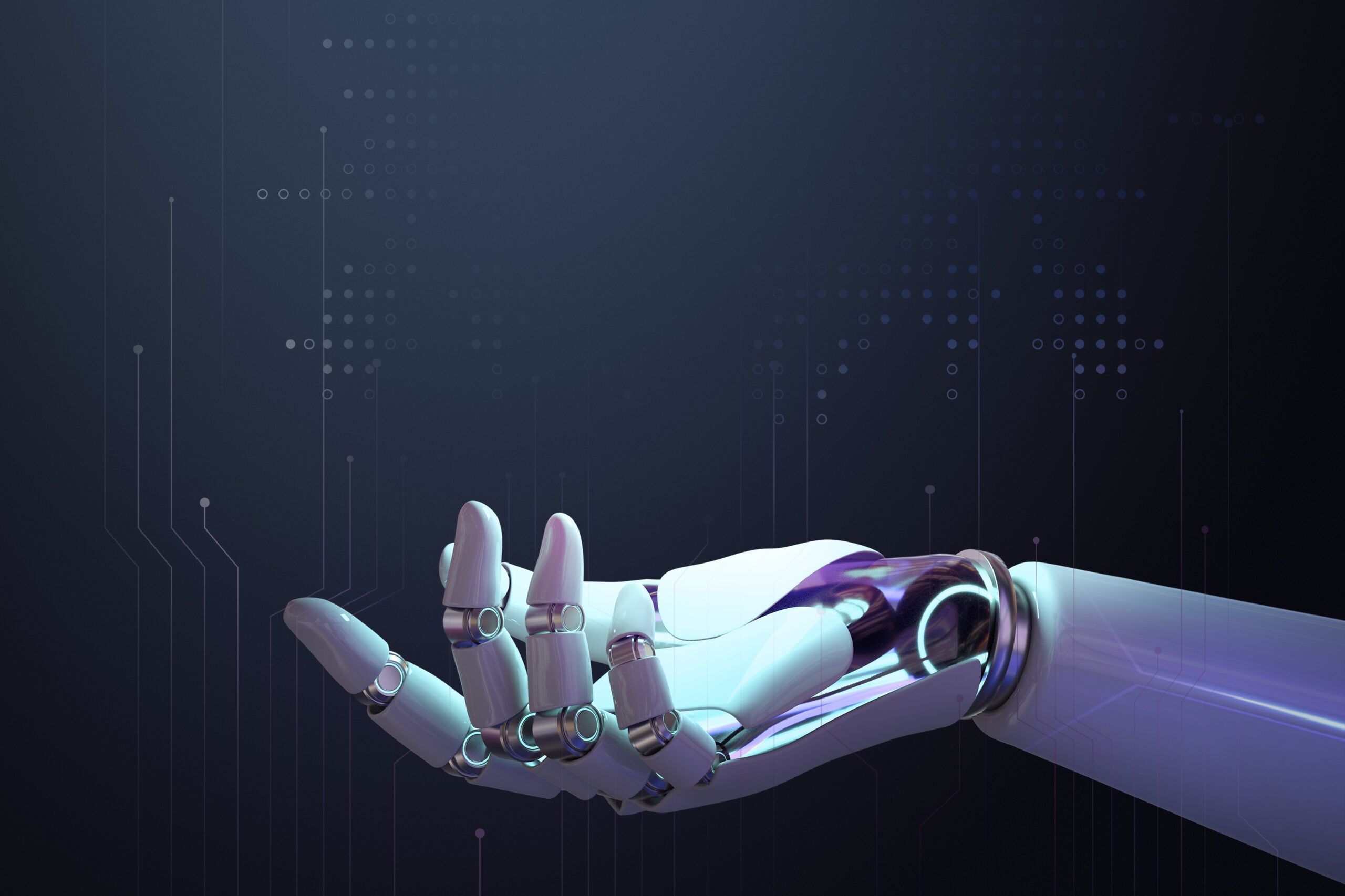 Description: Graphic of a robot hand and arm with a dark background

Caption: AI Berkeley Lab IT offers a comprehensive suite of AI services which combines collaboration tools with cutting-edge research capabilities under our ScienceIT program.   
